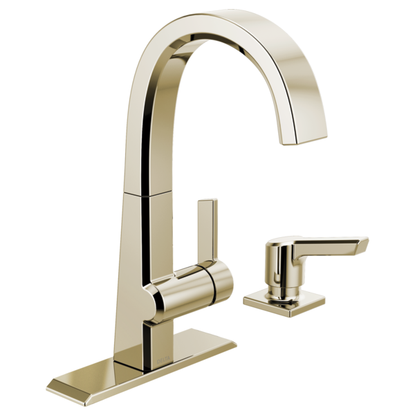 Delta Pivotal RP92606KS Escutcheon and Gasket - Transitional / Contemporary Bar, Polished Nickel