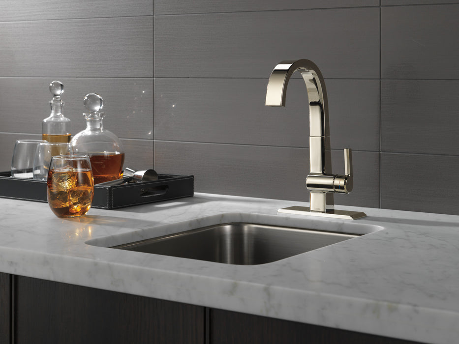 Delta Pivotal RP92606KS Escutcheon and Gasket - Transitional / Contemporary Bar, Polished Nickel