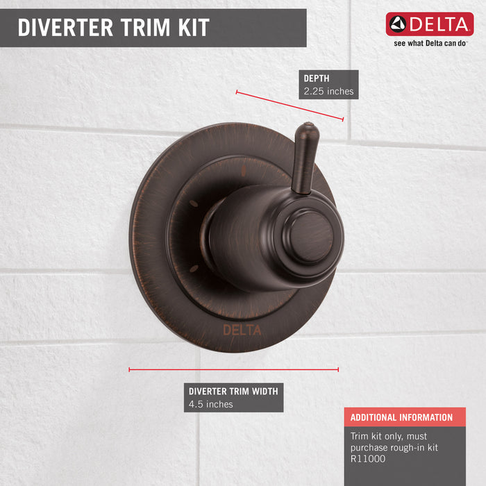 Delta:T11800 3-Setting 2-Port Diverter Trim