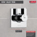 Delta Vero:T11853 3-Setting 2-Port Diverter Trim