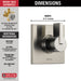 Delta Vero:T11853 3-Setting 2-Port Diverter Trim