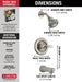Delta Classic T13420 Monitor 13 Series Tub & Shower Trim, stainless - view 2