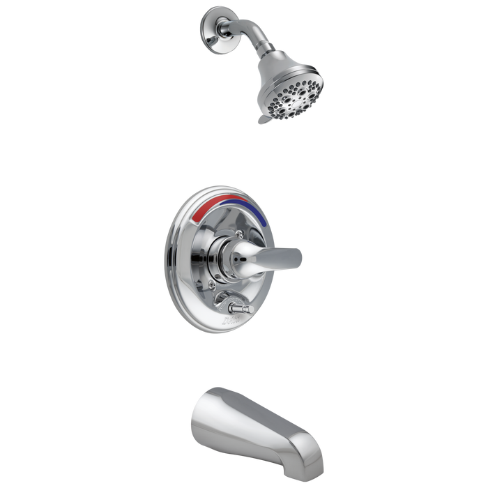 Commercial HDF T13691 Monitor 13 Series Tub and Shower Trim - Push Button Diverter