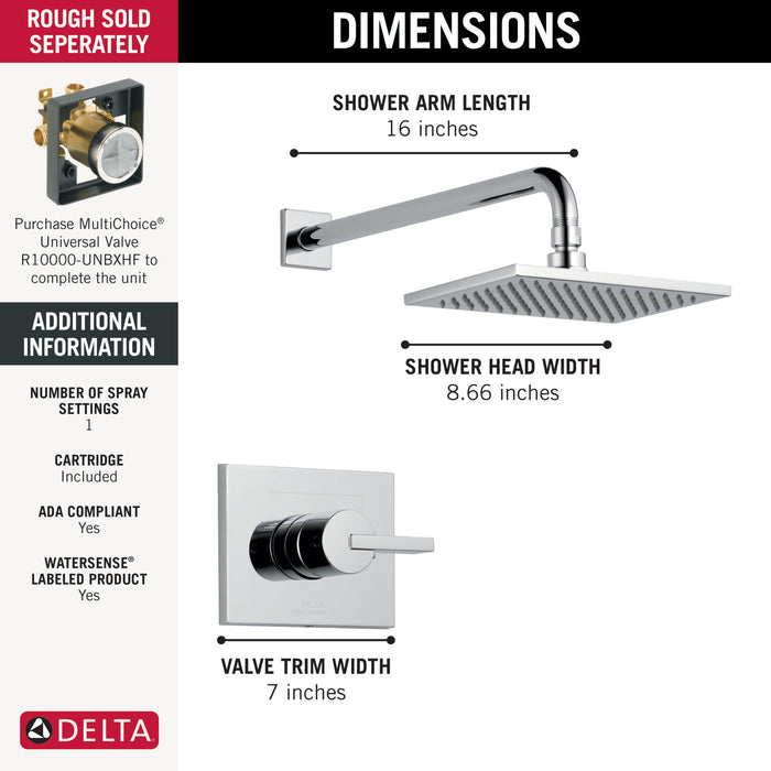 Delta Vero T14253 Monitor 14 Series Shower Trim