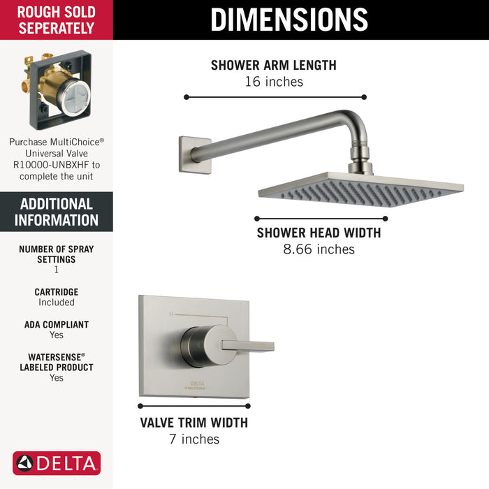 Delta Vero Monitor 14 Series Shower Trim