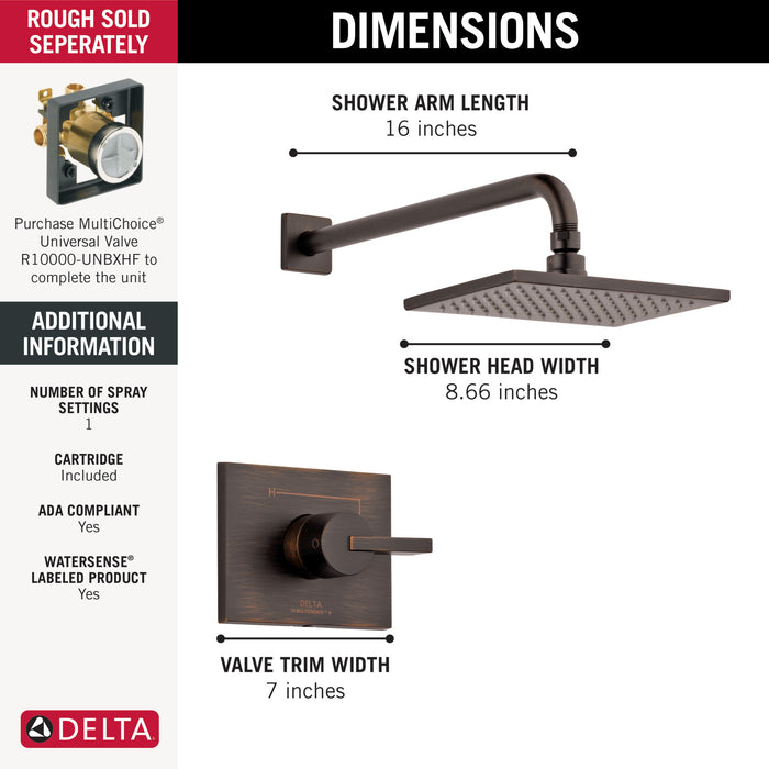 Delta Vero Monitor 14 Series Shower Trim