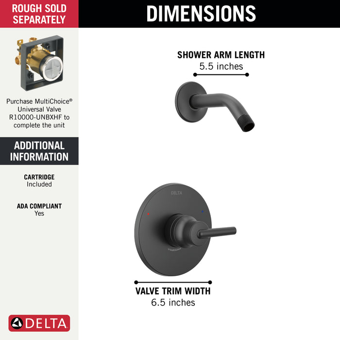 Delta Trinsic:T14259 Monitor 14 Series Shower Trim - Less Head