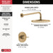 Delta Modern T14269 Monitor 14 Series Shower Trim, champagne bronze - view 2