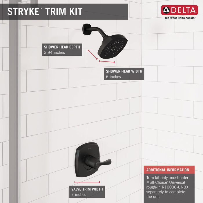 Delta Stryke T14276 14 Series Shower Only, matte black - view 3