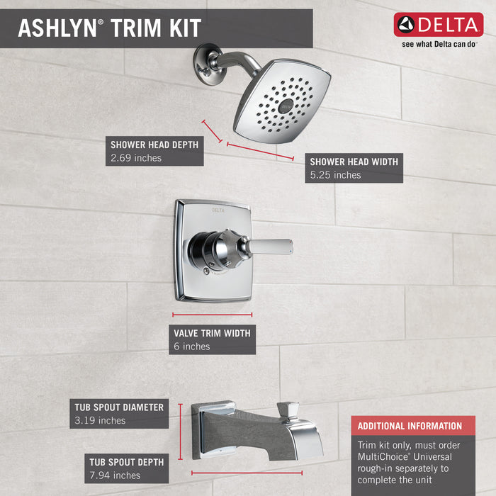 Delta Ashlyn:T14464 Monitor 14 Series Tub & Shower Trim