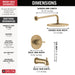 Delta Modern T14469 Monitor 14 Series Tub & Shower Trim, champagne bronze - view 2