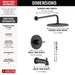 Delta Modern T14469 Monitor 14 Series Tub & Shower Trim, matte black - view 2