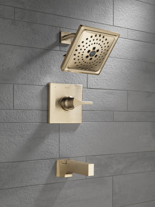 Delta Zura T14474 Monitor 14 Series H2OKINETIC Tub and Shower Trim, Champagne Bronze