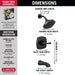 Delta Stryke T14476 14 Series Tub and Shower, matte black - view 2