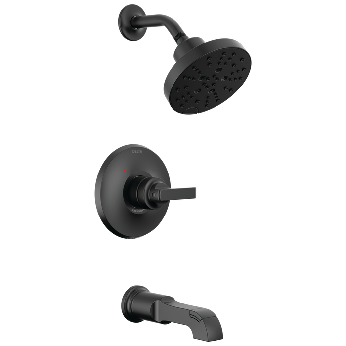 Delta Tetra T14489 Monitor 14 Series Tub & Shower Trim, Matte Black