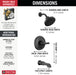 Delta Tetra T14489 Monitor 14 Series Tub & Shower Trim, Matte Black