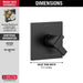Delta Ara T17067 Monitor 17 Series Valve Only Trim, Matte Black