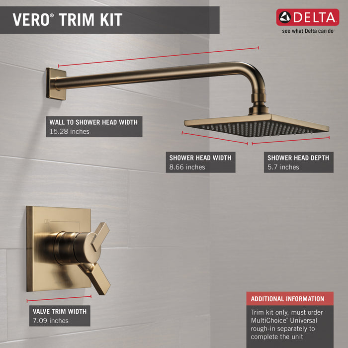 Delta Vero T17253 Monitor 17 Series Shower Trim, Champagne Bronze