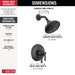 Delta Broderick T17284 17 Series Shower Trim, Matte Black
