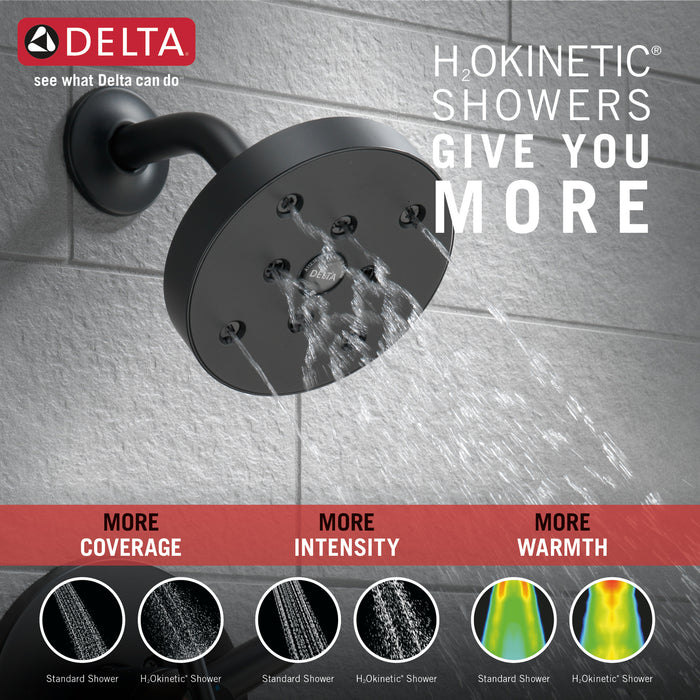 Delta Trinsic T17459 Monitor 17 Series H2OKINETIC Tub & Shower Trim, Matte Black