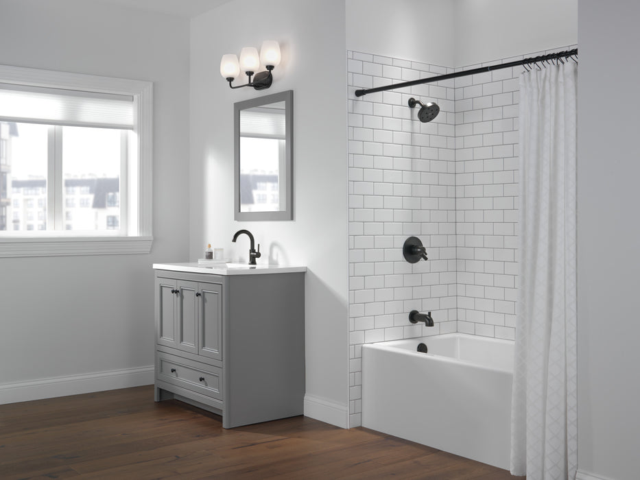 Delta Trinsic T17459 Monitor 17 Series H2OKINETIC Tub & Shower Trim, Matte Black