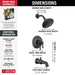Delta Broderick T17484 17 Series Tub Shower Trim, Matte Black