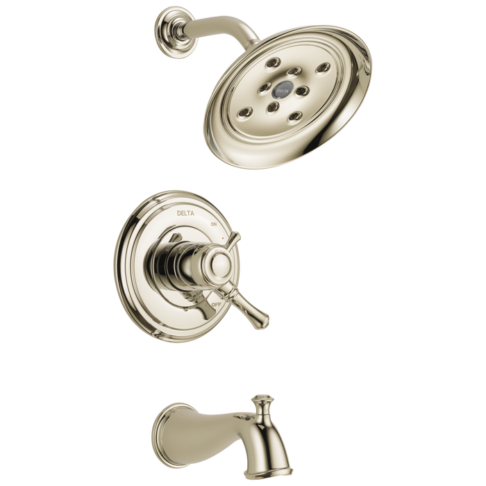 Delta Cassidy T17497 Monitor 17 Series H2OKINETIC Tub & Shower Trim, Polished Nickel