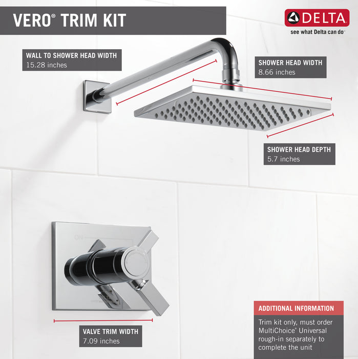 Delta Vero T17T253 TempAssure 17T Series Shower Trim, Chrome