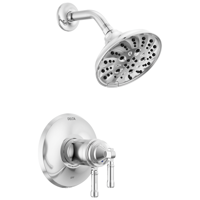Delta Broderick T17T284 17T Series Shower Trim, Lumicoat Chrome
