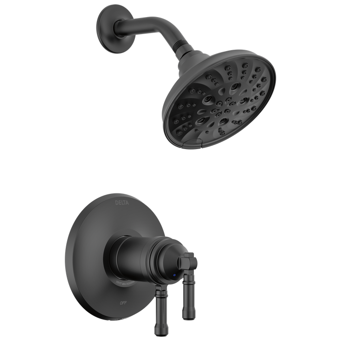 Delta Broderick T17T284 17T Series Shower Trim, Matte Black