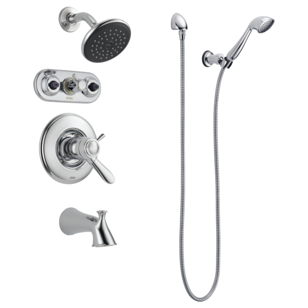 Delta Lahara T17T438 TempAssure 17T Series Tub & Shower Trim, Chrome