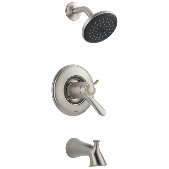 Delta Lahara T17T438 TempAssure 17T Series Tub & Shower Trim, Stainless