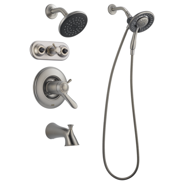 Delta Lahara T17T438 TempAssure 17T Series Tub & Shower Trim, Stainless