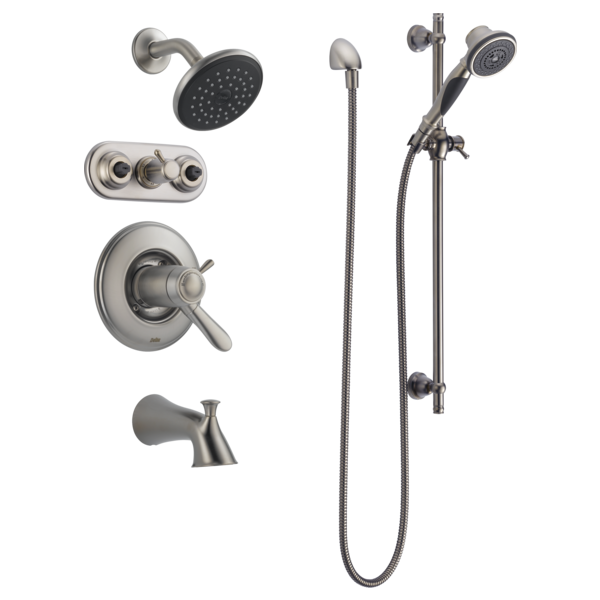 Delta Lahara T17T438 TempAssure 17T Series Tub & Shower Trim, Stainless