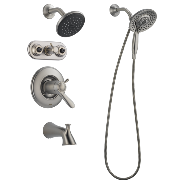 Delta Lahara T17T438 TempAssure 17T Series Tub & Shower Trim, Stainless