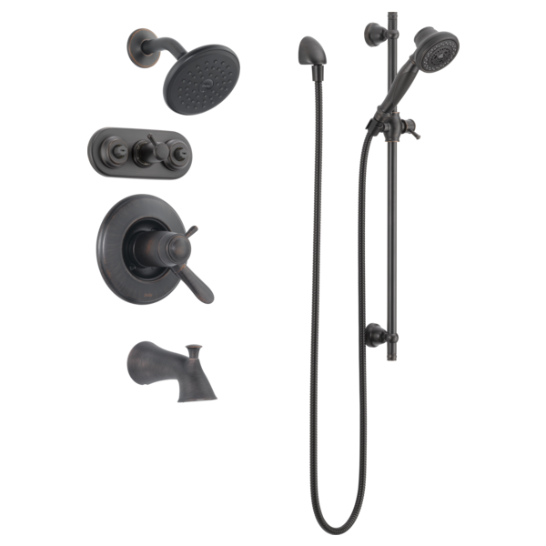 Delta Lahara T17T438 TempAssure 17T Series Tub & Shower Trim, Venetian Bronze