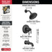 Delta Broderick T17T484 17T Series Tub Shower Trim, Matte Black