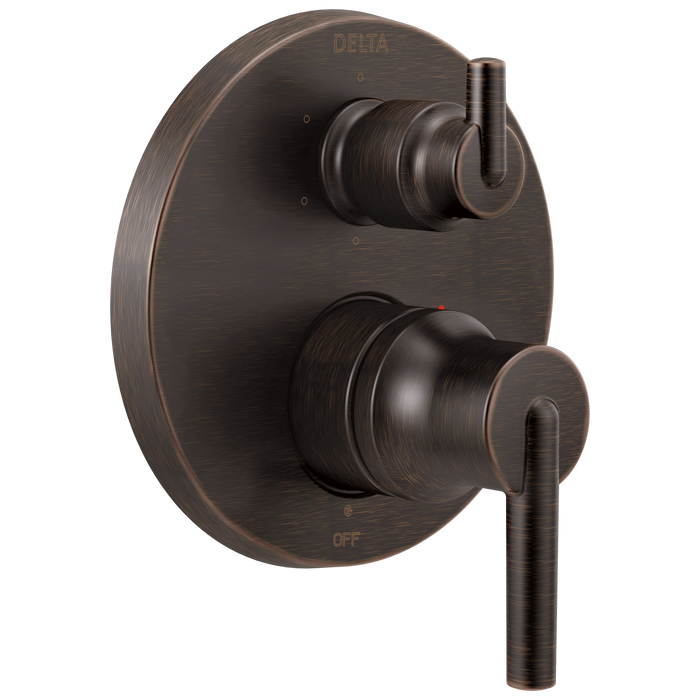 Delta T24959 Trinsic Contemporary Two Handle Monitor 14 Series Valve Trim with 6-Setting Integrated Diverter