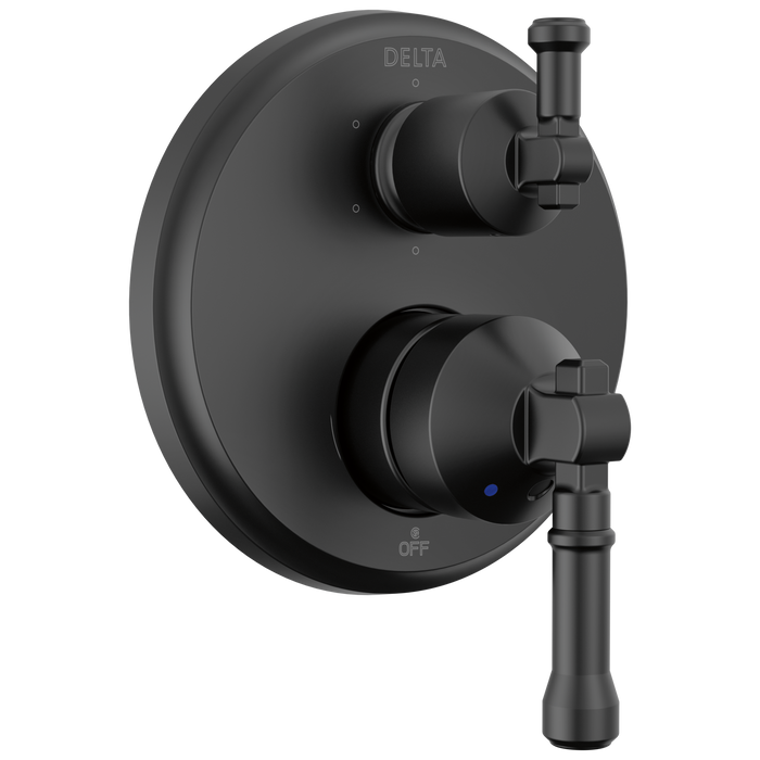 Delta Broderick T24984 14 Series Integrated Diverter Trim 6-Setting, Matte Black