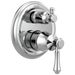 Delta Cassidy T24997 Traditional 2-Handle Monitor 14 Series Valve Trim with 6-Setting Integrated Diverter, Chrome