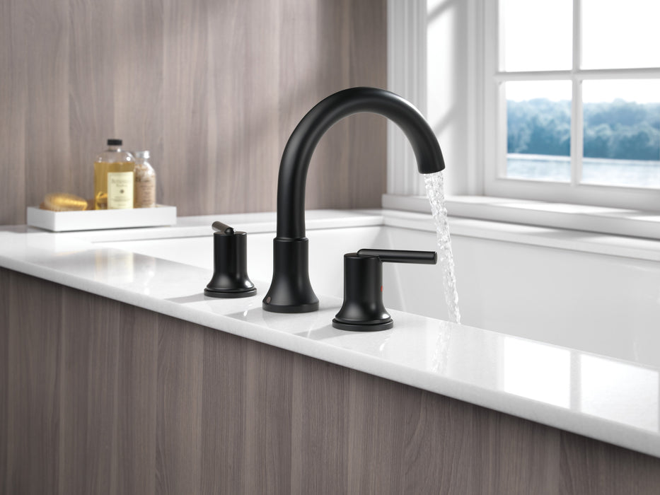 Delta Trinsic T2759 Roman Tub Trim, Matte Black