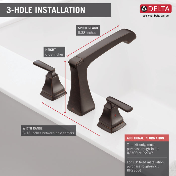 Delta Ashlyn:T2764 Roman Tub Trim