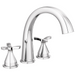 Delta Stryke: Three Hole Roman Tub Trim