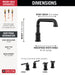 Delta Broderick T2784 Roman Tub Trim - Less Handles