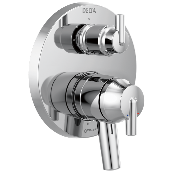 Delta Trinsic:T27859 Contemporary Two Handle Monitor 17 Series Valve Trim with 3-Setting Integrated Diverter