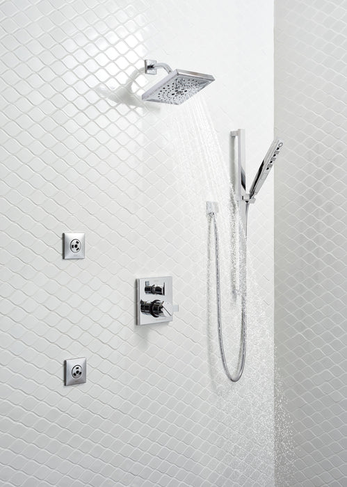 Delta Ara T27867 Angular Modern Monitor 17 Series Valve Trim with 3-Setting Integrated Diverter, Chrome