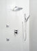 Delta Ara T27867 Angular Modern Monitor 17 Series Valve Trim with 3-Setting Integrated Diverter, Chrome