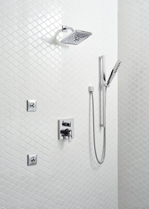 Delta Ara T27867 Angular Modern Monitor 17 Series Valve Trim with 3-Setting Integrated Diverter, Chrome