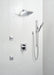 Delta Ara T27867 Angular Modern Monitor 17 Series Valve Trim with 3-Setting Integrated Diverter, Chrome