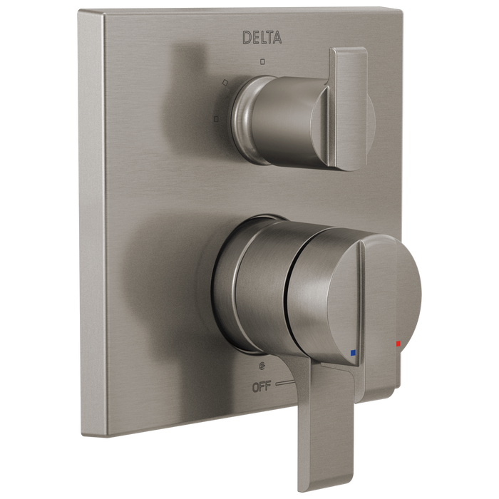 Delta Ara T27867 Angular Modern Monitor 17 Series Valve Trim with 3-Setting Integrated Diverter, Stainless